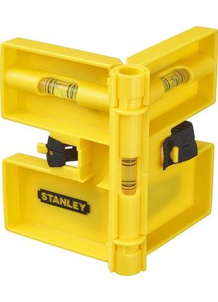 Строительный уровень магнитный для установки стоек stanley 0-47-720 3 капсулы пластиковый