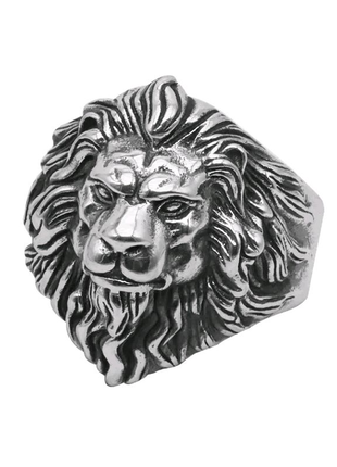 Перстень чоловічий - каблучка лев.1 фото