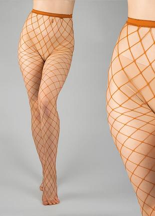Жіночі колготки карамель велика сітка 8224 сексі колготи в сіточку на танці виступ аніме засмаглі
