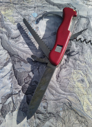 Швейцарський ніж victorinox 0.8583 (111mm) з фіксацією леза.16 фото