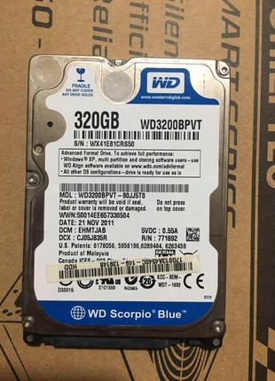 Жорсткий диск 320 gb wd blue