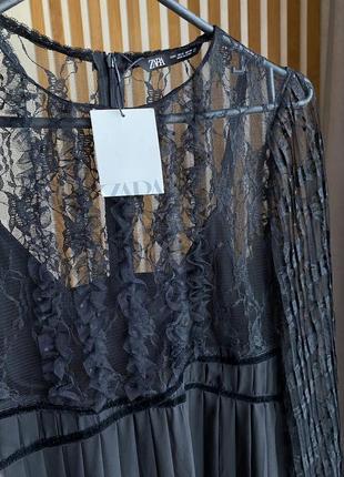 Вишукана ажурна сукня zara 5