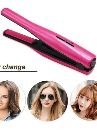 Бездротові щипці випрямляч волосся cordless hair straightener1 фото