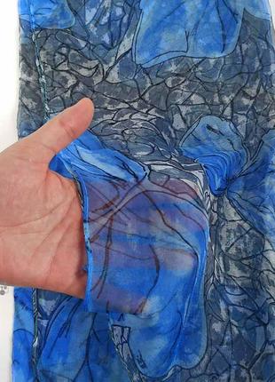 Тончайший шелковый газовый платок хустка вуаль 100% шелк новый качественный4 фото