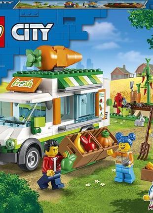 Конструктор лего lego city фургон для фермерського ринку 60345