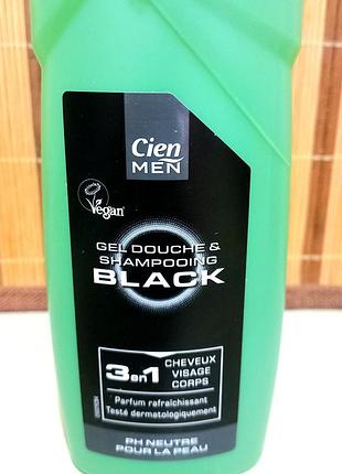 Іспанія та німеччина, vegan чоловічий гель для душу cien men 3 в 1, 300ml