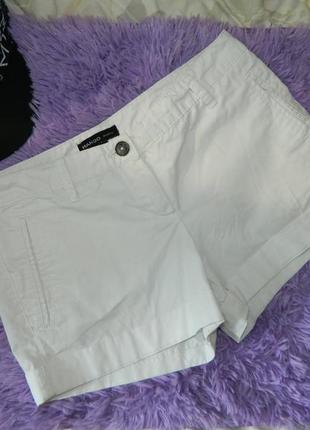 Шорты женские джинсовые белые р. 42-44 mango1 фото