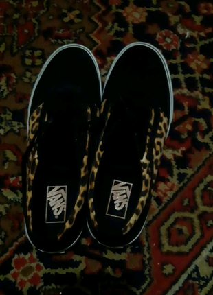 Кросівки vans ward cheetah black3 фото