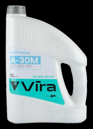 Жидкость охлаждающая vira antifreeze а-30м -30°c антифриз синий 5 кг - (vi0051)