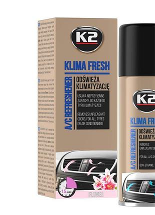 Очиститель системы кондиционирования k2 klima fresh "цветочный" 150 мл - (k222fl)