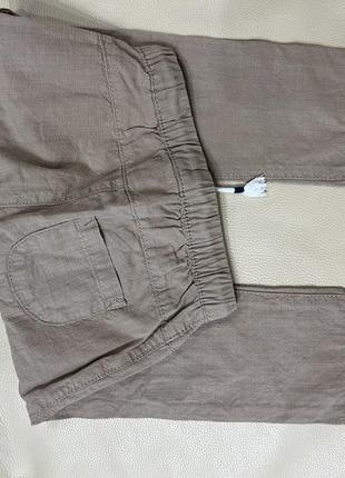 Класні штани , чіноси h&m 12-18 міс ріст 86, бежеві, легенькі3 фото