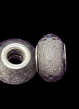 Намистини finding у стилі пандору смола граненка сірий 14 мм х 8 мм