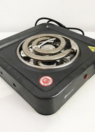 Электроплита domotec ms-5531, электроплита настольная одноконфорочная, электроплита для дачи. цвет: серый