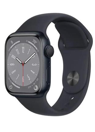 Apple watch series 8 gps 41mm midnight aluminium case with midnig