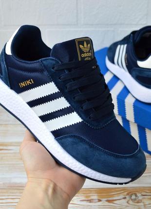 Adidas iniki кроссовки кеды мужские синие адидас инки весенние осенние демисезонные демисезон топ качество лицензия низкие замш замшевые10 фото