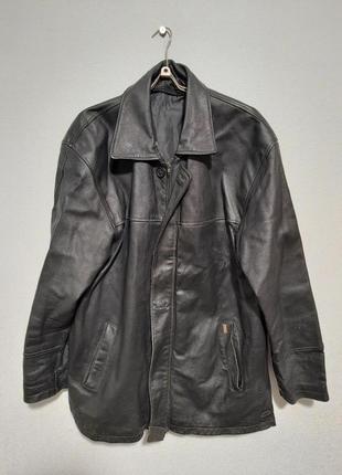 Шкіряна куртка чоловіча..кожаная куртка.66 размер.