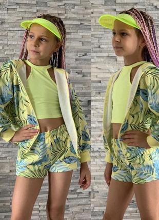 Детский спортивный костюм zara для девочки/детский спортивный костюм зара на девочке/шорты