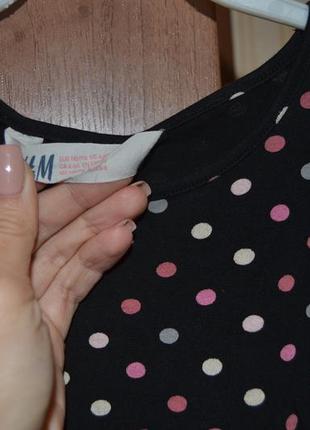 Платье (сарафан, черное, горох) солоха(повязка) в подарок h&m3 фото