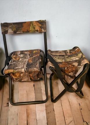 Складаний стілець зі спинкою для полювання, риболовлі, пікніка з4 фото