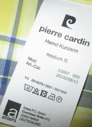 Мужская тенниска, рубашка с коротким рукавом pierre cardin modern fit6 фото