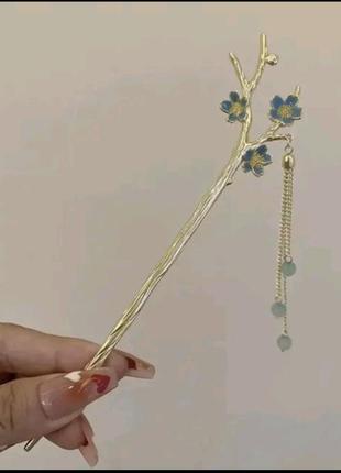 Китайская палочка для волос цветы сакуры2 фото