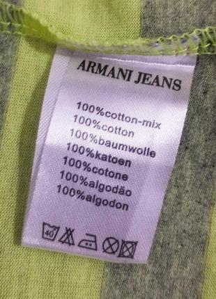 273.актуальная хлопковая футболка итальянского бренда armani jeans,made in italy6 фото