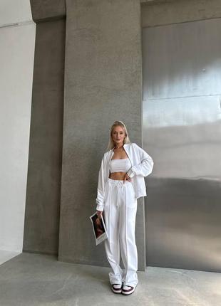 Жіночий трендовий костюм в стилі zara у кольорах😍5 фото