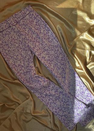 Брюки с поясом клеш