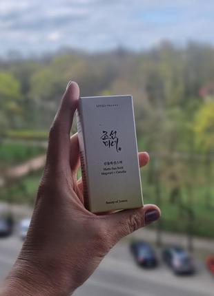 Beauty of joseon matte sun stick: mugwort+camelia (spf 50+ pa++++) - матовый солнцезащитный сток