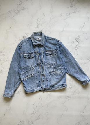 Винтажная джинсовка calvin klein джинсовая куртка vintage1 фото