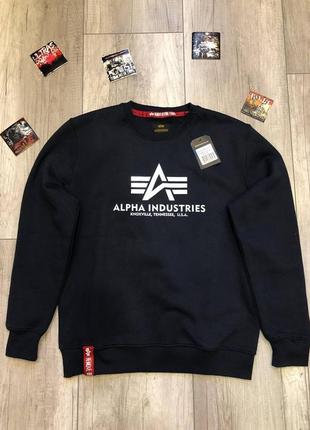 Свитшот alpha industries new reflective logo