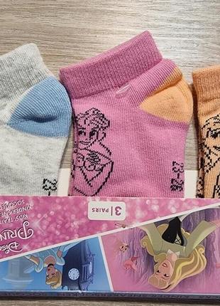 Детские укороченные носки  23 24 25 26 , носки disney princess2 фото