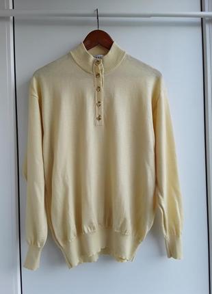 Marz желтый винтажный мериносовый свитер,джемпер