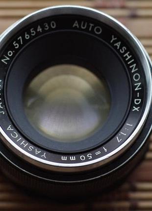 Yashica yashinon dx 50 1.7 m42 - тугой переключатель диафрагмы