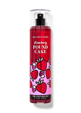 Спрей (міст) для тіла bath and body works strawberry pound cake