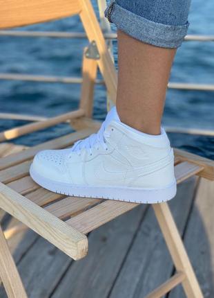Nike air jordan 1 retro white | жіночі розміри: 36-40 кросівки
