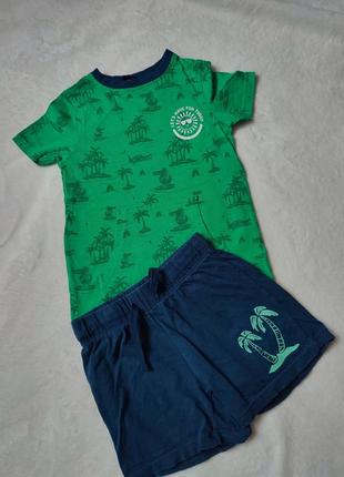 Шорті шорти футболка пакет — літні речі на хлопчика 98-104 см 3-4 г1 фото
