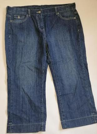 Женские джинсовые бриджи marks&spencer 16 размер2 фото
