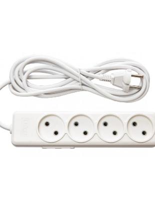 Сетевой удлинитель luxel aura 4 розетки 3м (7343)