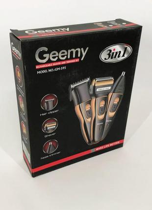 Триммер для усов gemei / geemy gm-595 | бритва для бороды | тример vd-453 для бороды4 фото