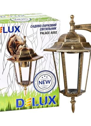 Світильник садово-парковий palace a002 60 вт е27 чорний-золото