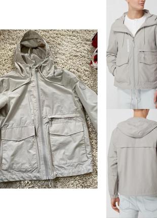 Шикарная мужская куртка ветровка с капюшоном от marc o polo,p.l-xl