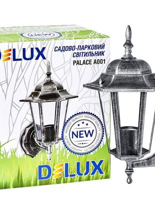 Світильник садово-парковий palace a001 60 w e27 чорний срібло