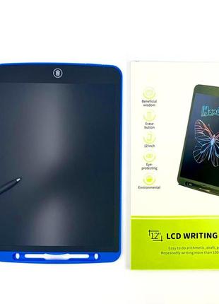 Графічний lcd-планшет для малювання 28x18 см, цифрова електронна дошка 12 дюймів, синій