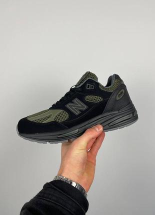 Мужские кроссовки new balance 991v2 miuk stone island black2 фото