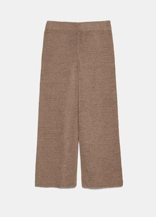 Zara зара оригинал костюм брюками штаны штанами теплый бежевый стильный4 фото