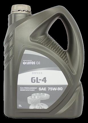 Масло трансмиссионное lotos semisyntetic gear oil gl-4 75w-90 5 л - (wk-k500d90-0ha)