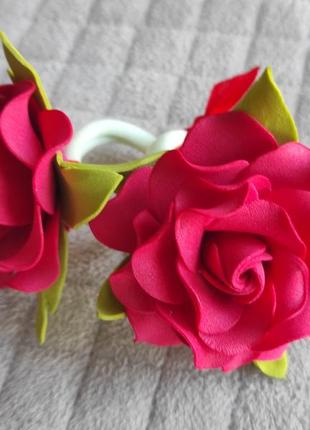 Резинки с красными розами2 фото