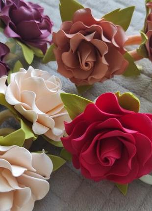 Резинки с красными розами3 фото