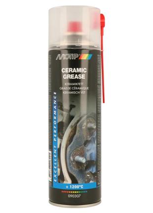 Смазка универсальная motip ceramic grease керамическая термостойкая белая аэрозоль 500 мл - (090307bs)